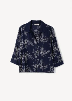 Camicia Callie con ricamo floreale