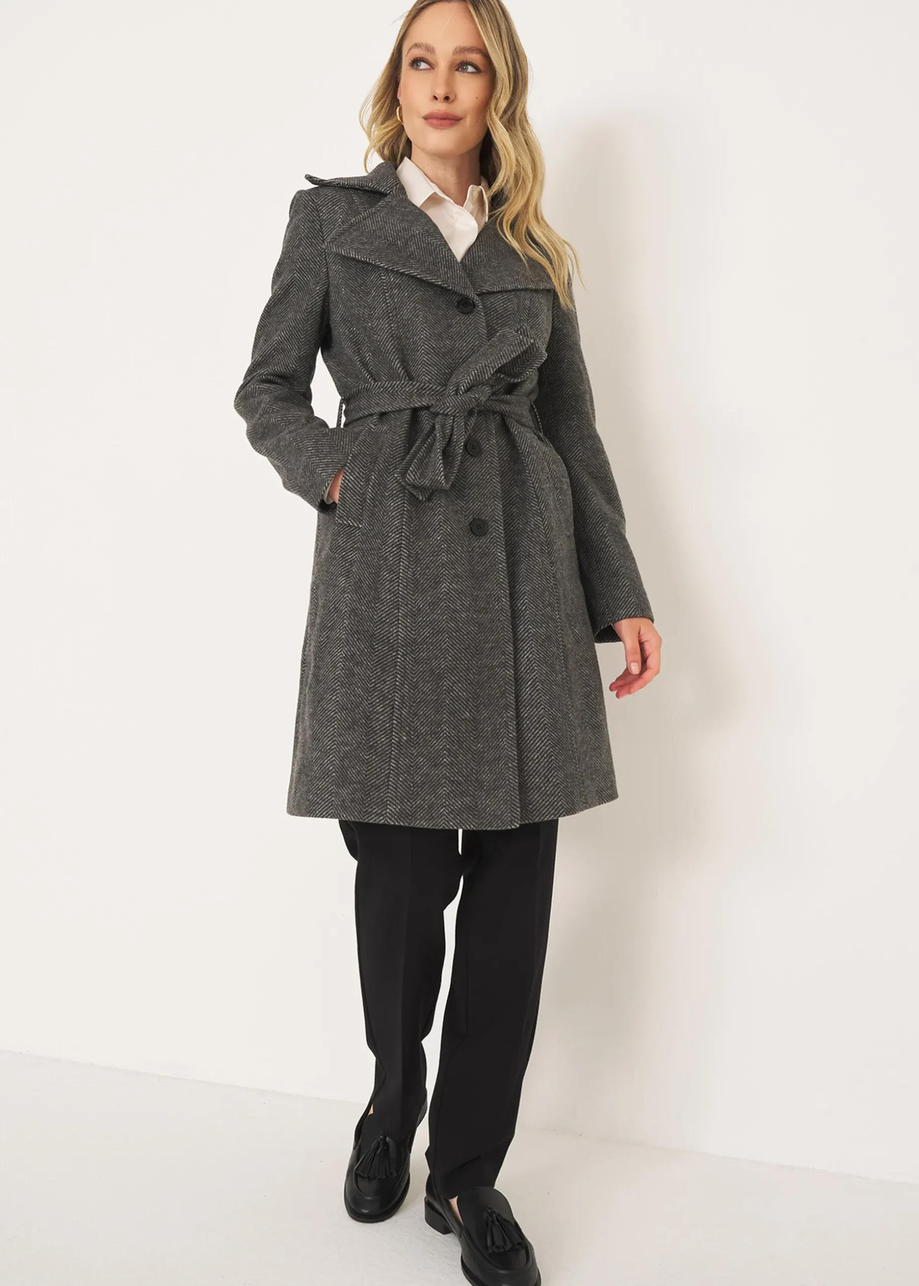 Cappotto Trench Coat-B in panno