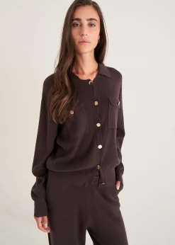 Cardigan Camilla con collo baby