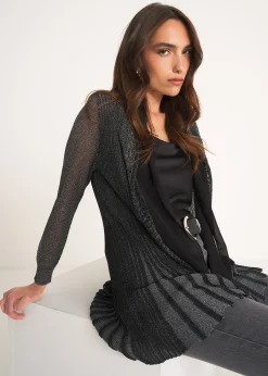 Cardigan Caren in filo con cinta