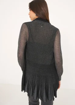 Cardigan Caren in filo con cinta