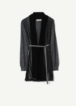Cardigan Caren in filo con cinta