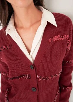 Cardigan Clod con paillettes