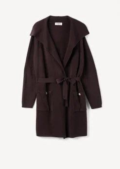 Cardigan Clotilde con collo a scialle