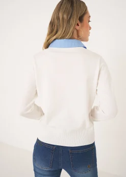Cardigan Crazy con dettagli camicia