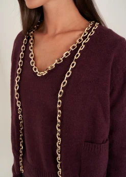 Cardigan Crimea con catena gold