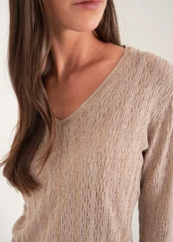 Maglia Maddie scollo a V con strass