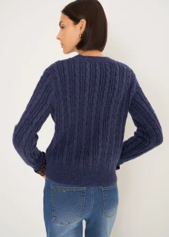 Maglia Malvin a coste con dettagli maculati