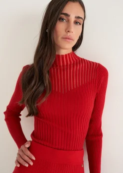 Maglia Matilde a coste collo alto