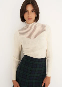Maglia Matilde a coste collo alto