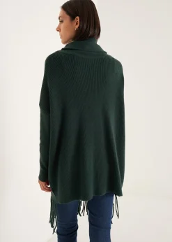 Maglia Medea collo ad anello con frange