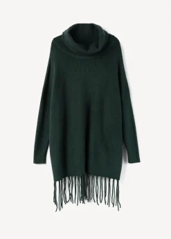 Maglia Medea collo ad anello con frange