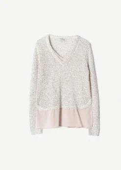 Maglia Met con rouche satin