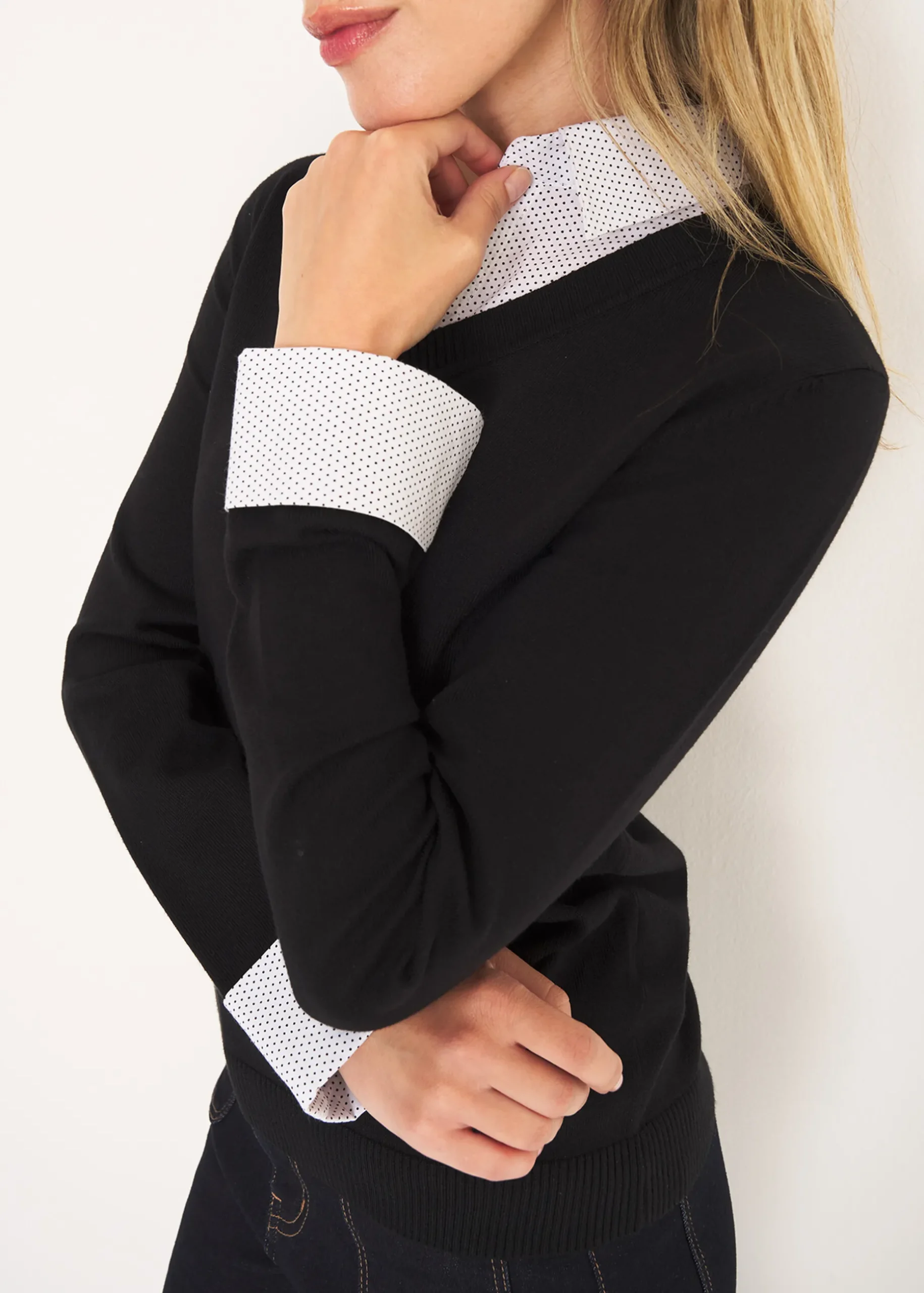 Maglia Myka con dettagli pois