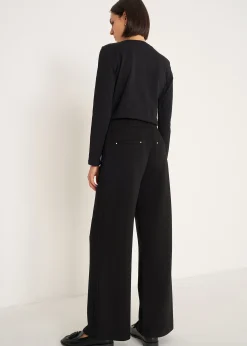 Pantaloni Pablo in maglia con perle