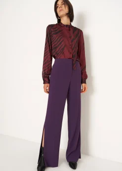 Pantaloni Pierre con spacco al fondo