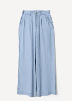 Pantaloni Pizzo chambray
