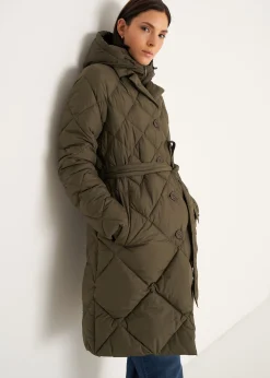 Piumino Pat trapuntato a rombi con gilet staccabil