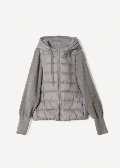Piumino Path con maniche in maglia