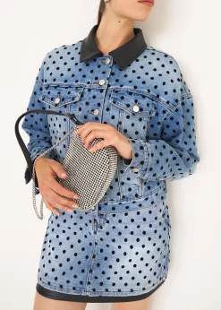 Pochette Barbara con cristalli