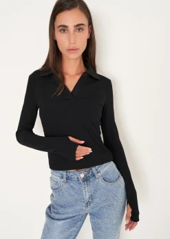 T-shirt Seymur con collo a camicia